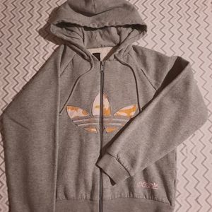Adidas Zip Up Hooded Sweatshirt